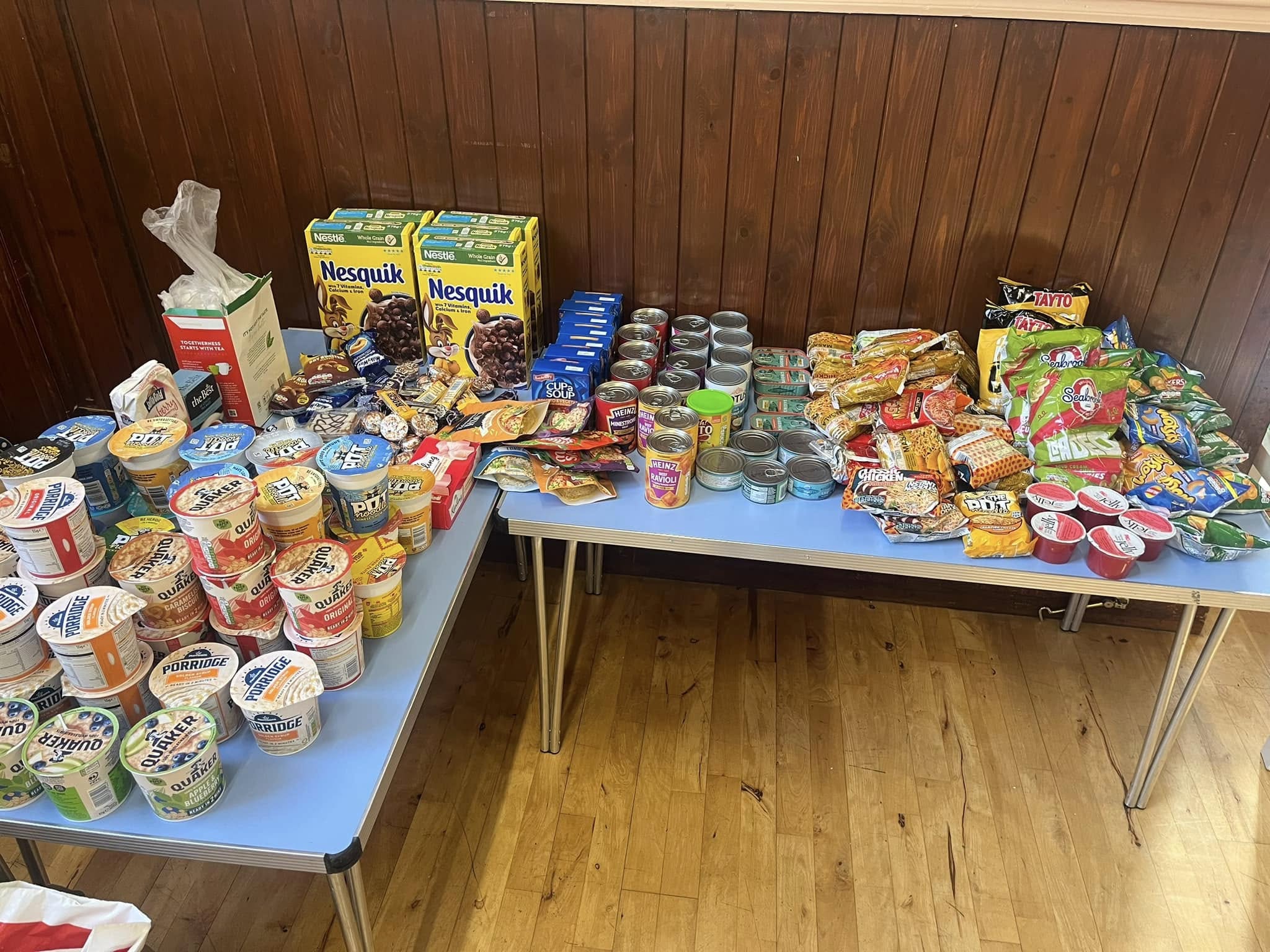 Food items on a table